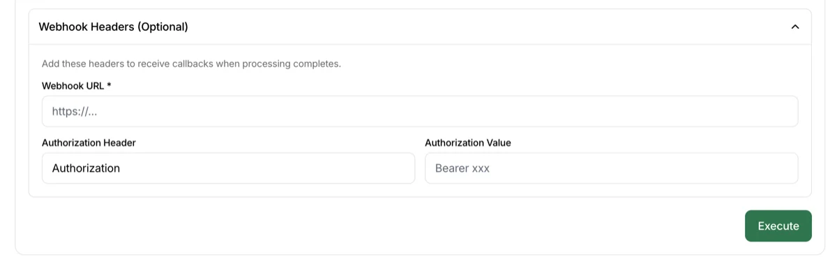 Collaborator webhook settings
