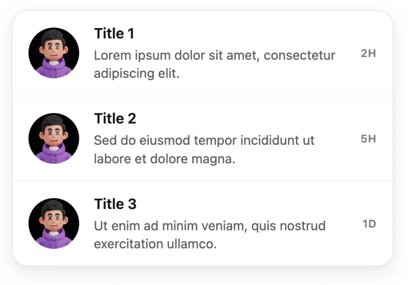 GET — List